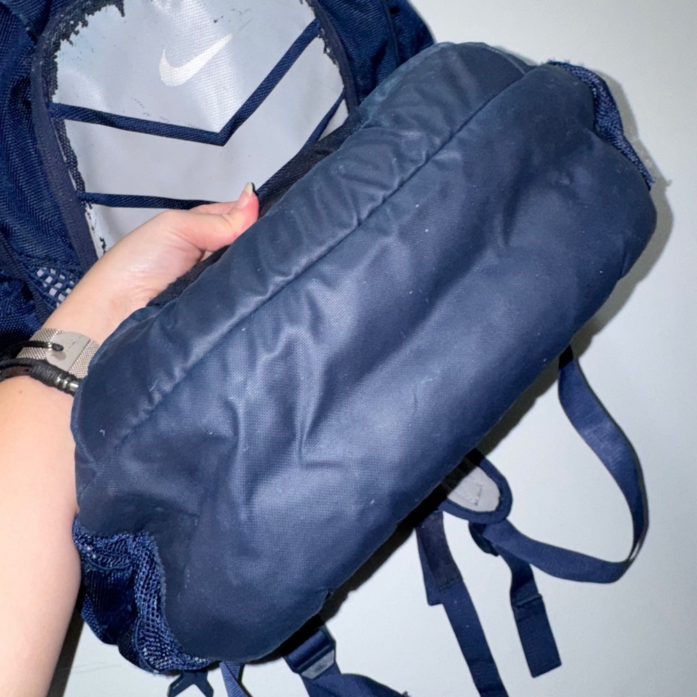 Nike Vapor Power Max Air Backpack Navy Blue Mesh Athletic Gym School Bag - Picture 6 of 11
